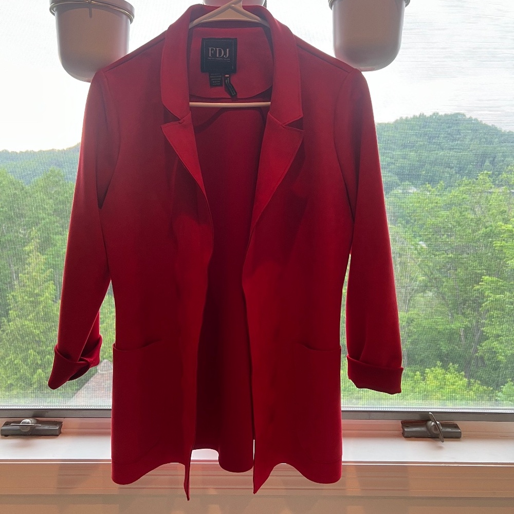 French Dressing Jeans red blazer